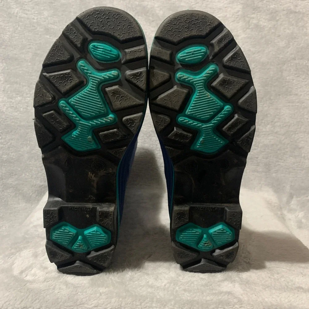 Northerner Rubber Rain Boots Blue USA Made Waterproof Mens 4 Womens 6